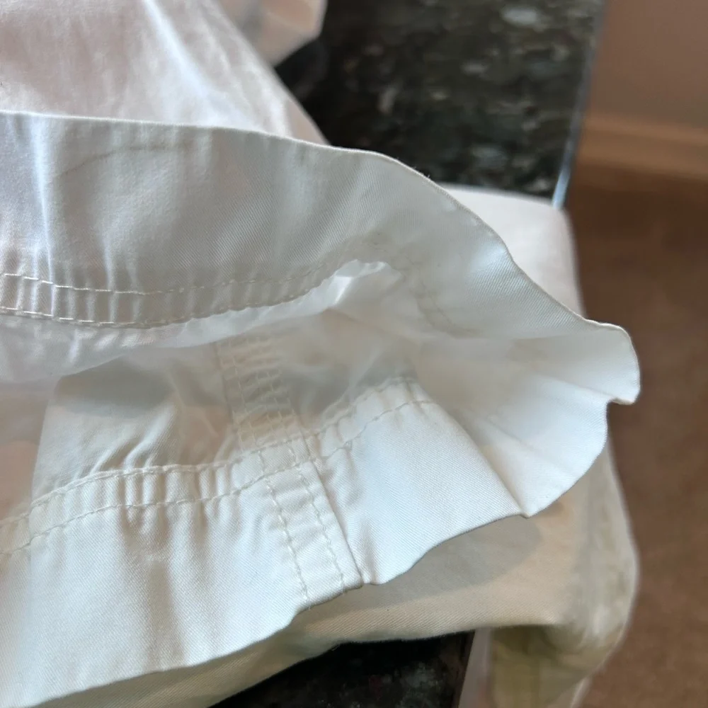 Vintage Y2K Banana Republic Low Rise Flare/Wide Leg 100% cotton pants. 8 Long - Picture 16 of 16